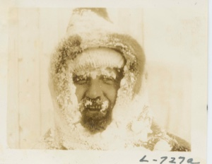 Image of Dr. Langford snowed up